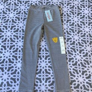 CAT & JACK- Leggings Striped Navy Blue And White .